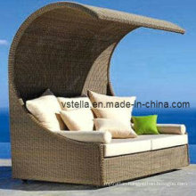 Outdoor Beach Garden Rattan Wicker Sunbed Furniture